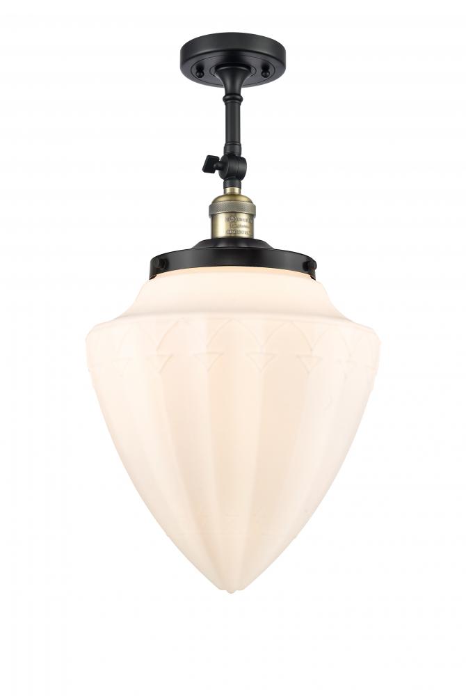 Beacon - 1 Light - 12 inch - Black Antique Brass - Adjustable Semi-Flush Mount