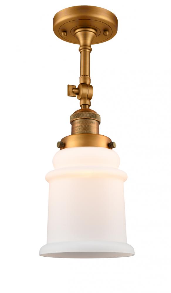 Canton - 1 Light - 6 inch - Brushed Brass - Adjustable Semi-Flush Mount