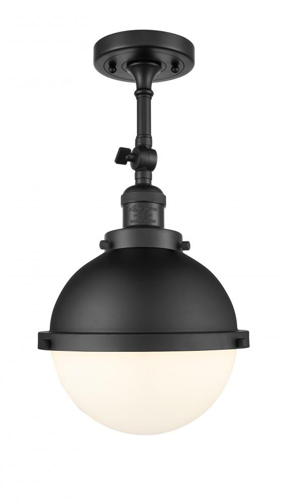 Hampden - 1 Light - 9 inch - Matte Black - Adjustable Semi-Flush Mount
