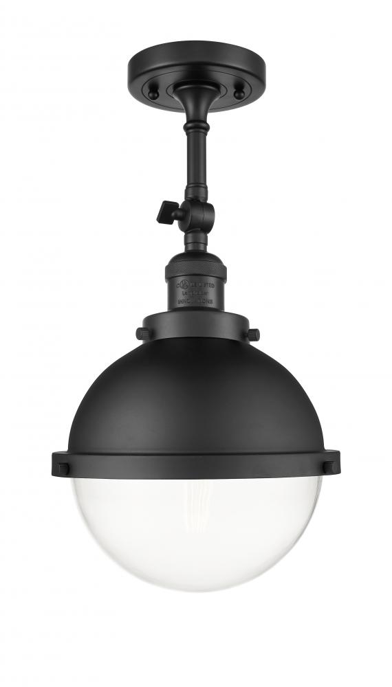 Hampden - 1 Light - 9 inch - Matte Black - Adjustable Semi-Flush Mount