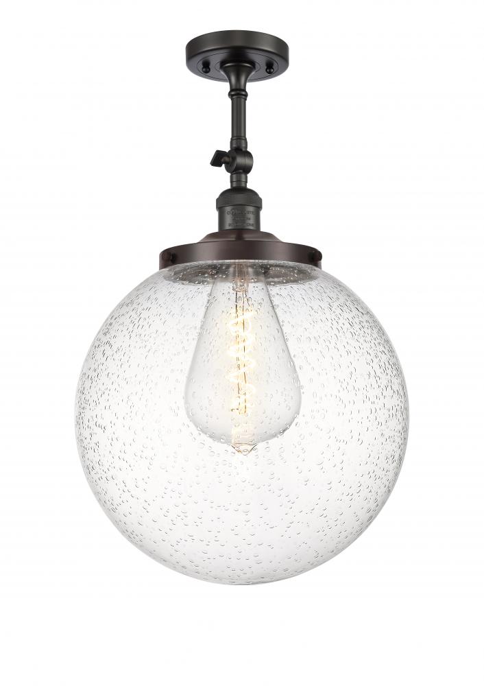 Beacon - 1 Light - 14 inch - Oil Rubbed Bronze - Adjustable Semi-Flush Mount