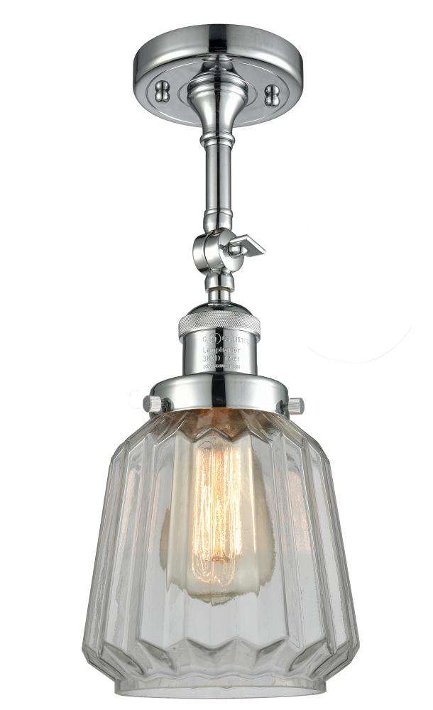 Chatham - 1 Light - 7 inch - Polished Chrome - Adjustable Semi-Flush Mount