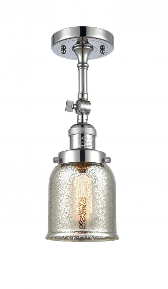 Bell - 1 Light - 5 inch - Polished Chrome - Adjustable Semi-Flush Mount