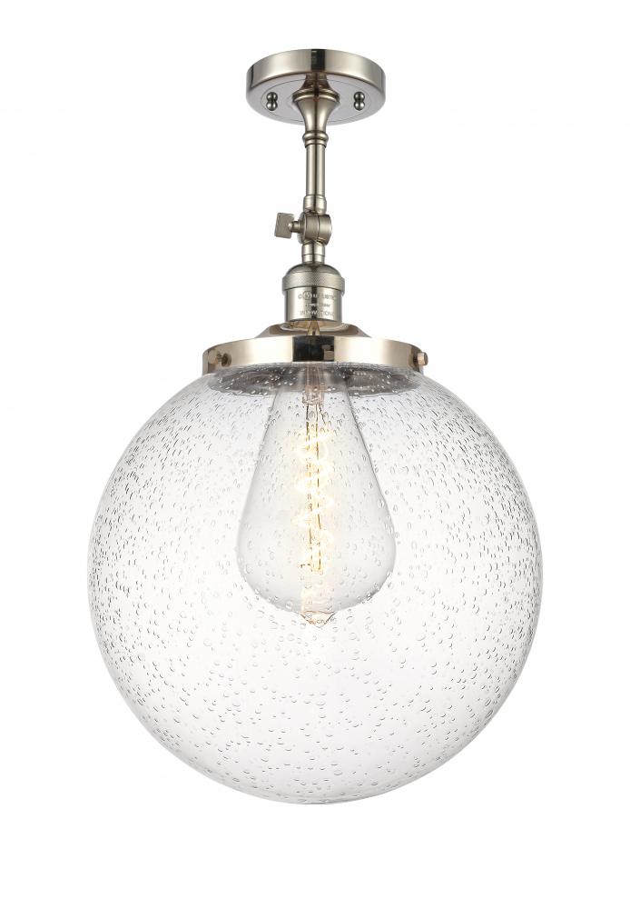 Beacon - 1 Light - 14 inch - Polished Nickel - Adjustable Semi-Flush Mount