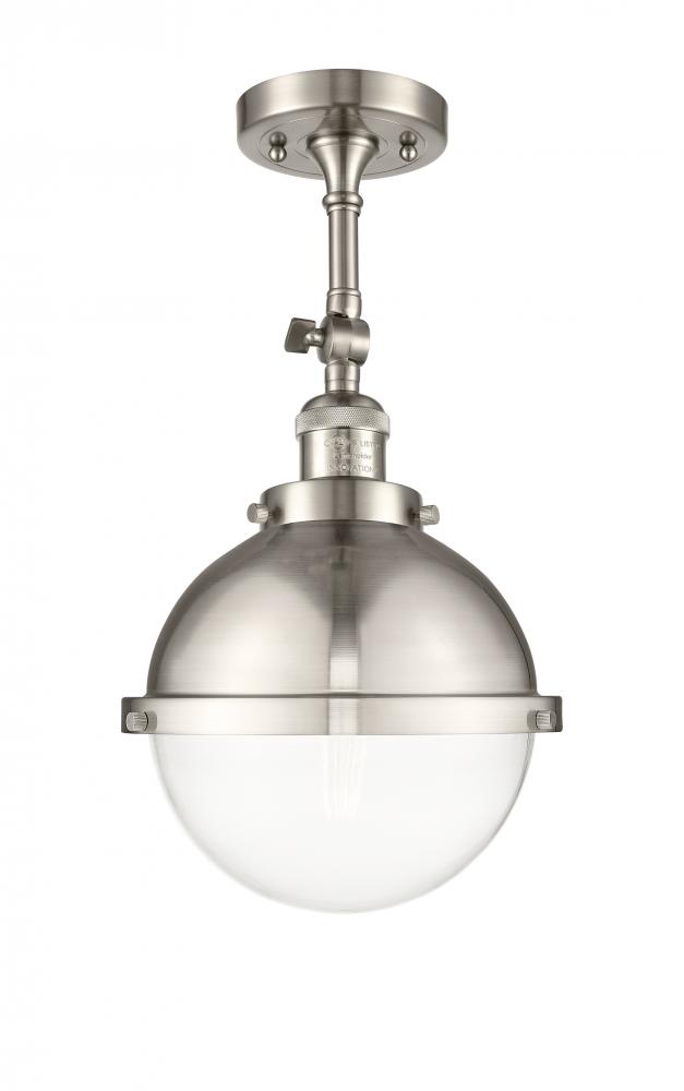 Hampden - 1 Light - 9 inch - Brushed Satin Nickel - Adjustable Semi-Flush Mount