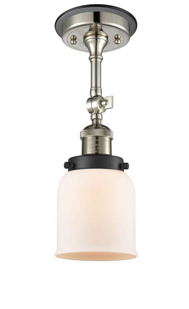 Bell - 1 Light - 5 inch - Polished Nickel - Semi-Flush Mount