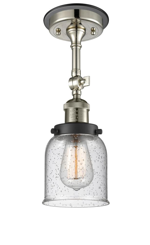 Bell - 1 Light - 5 inch - Polished Nickel - Semi-Flush Mount