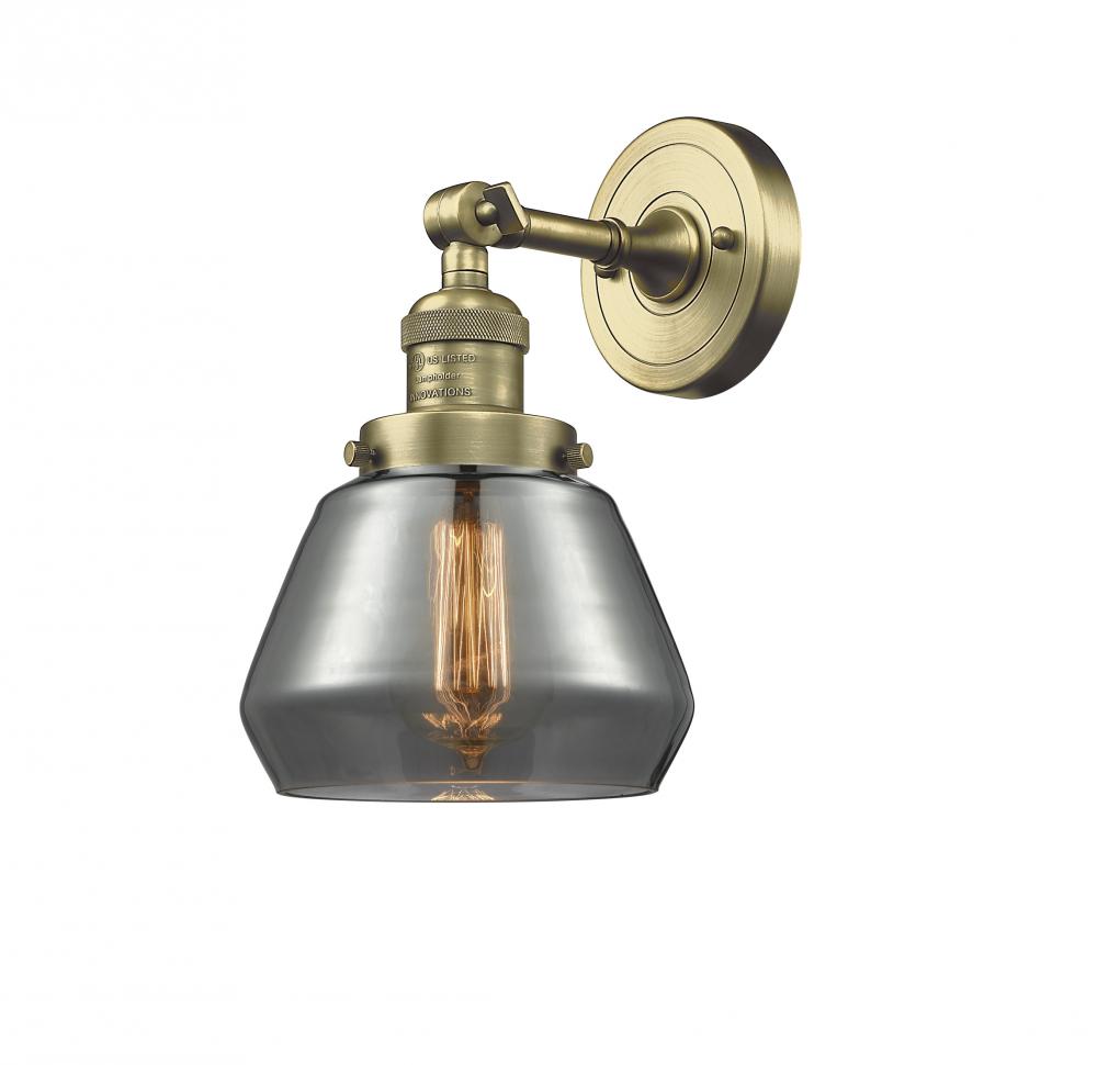 Fulton - 1 Light - 7 inch - Antique Brass - Adjustable Sconce