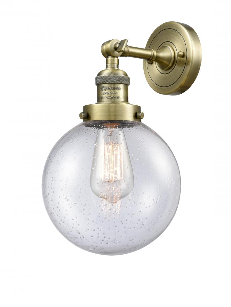 Beacon - 1 Light - 8 inch - Antique Brass - Adjustable Sconce