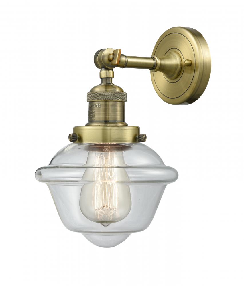 Oxford - 1 Light - 8 inch - Antique Brass - Adjustable Sconce