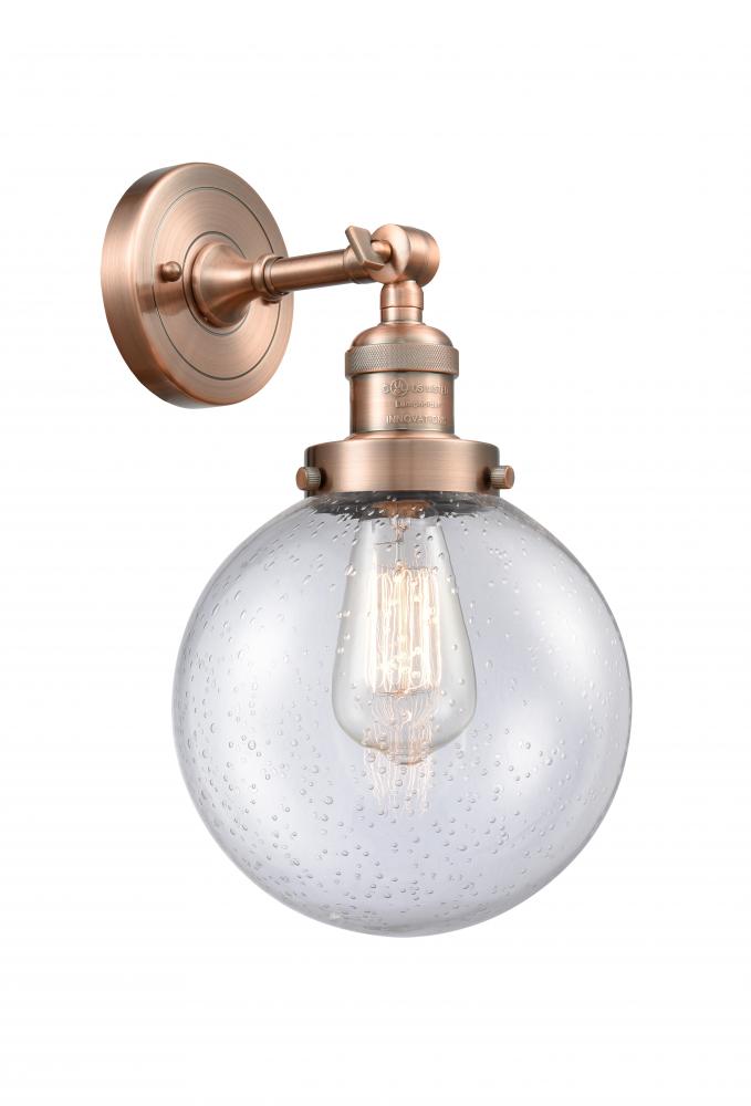 Beacon - 1 Light - 8 inch - Antique Copper - Adjustable Sconce