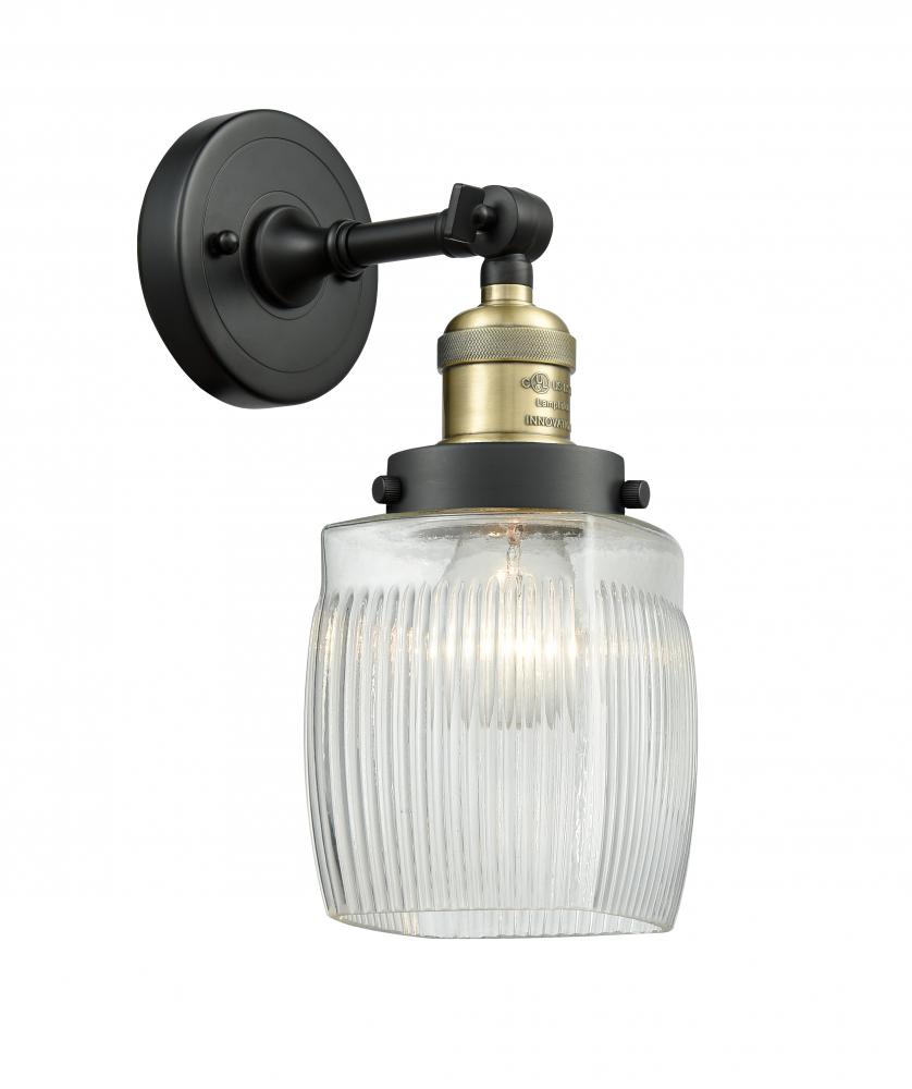 Colton - 1 Light - 6 inch - Black Antique Brass - Adjustable Sconce