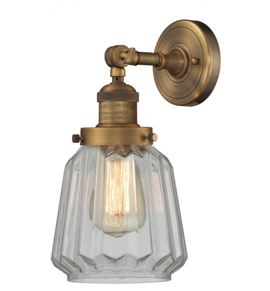 Chatham - 1 Light - 7 inch - Brushed Brass - Adjustable Sconce