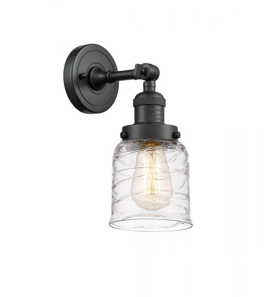 Bell - 1 Light - 5 inch - Matte Black - Adjustable Sconce
