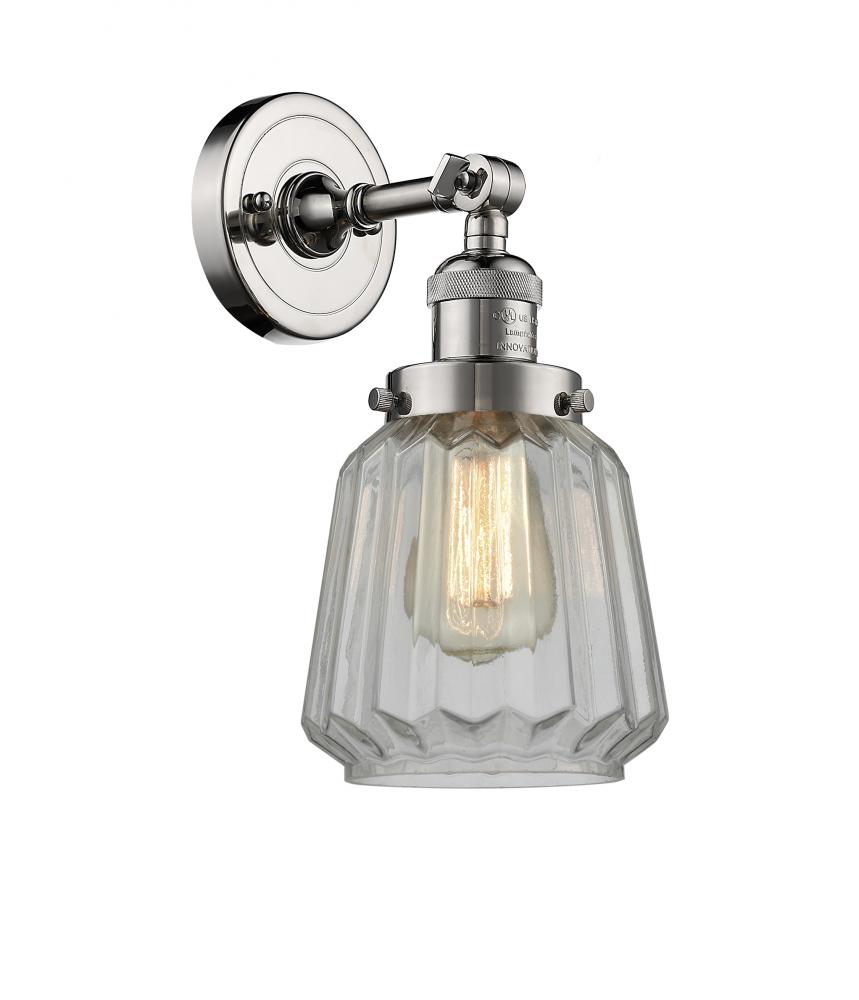 Chatham - 1 Light - 7 inch - Polished Nickel - Adjustable Sconce