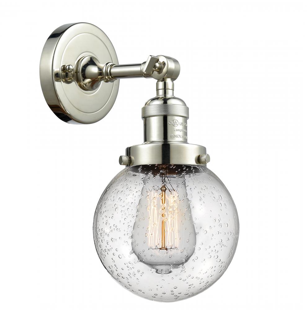 Beacon - 1 Light - 6 inch - Polished Nickel - Adjustable Sconce