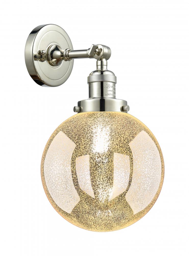 Beacon - 1 Light - 8 inch - Polished Nickel - Adjustable Sconce