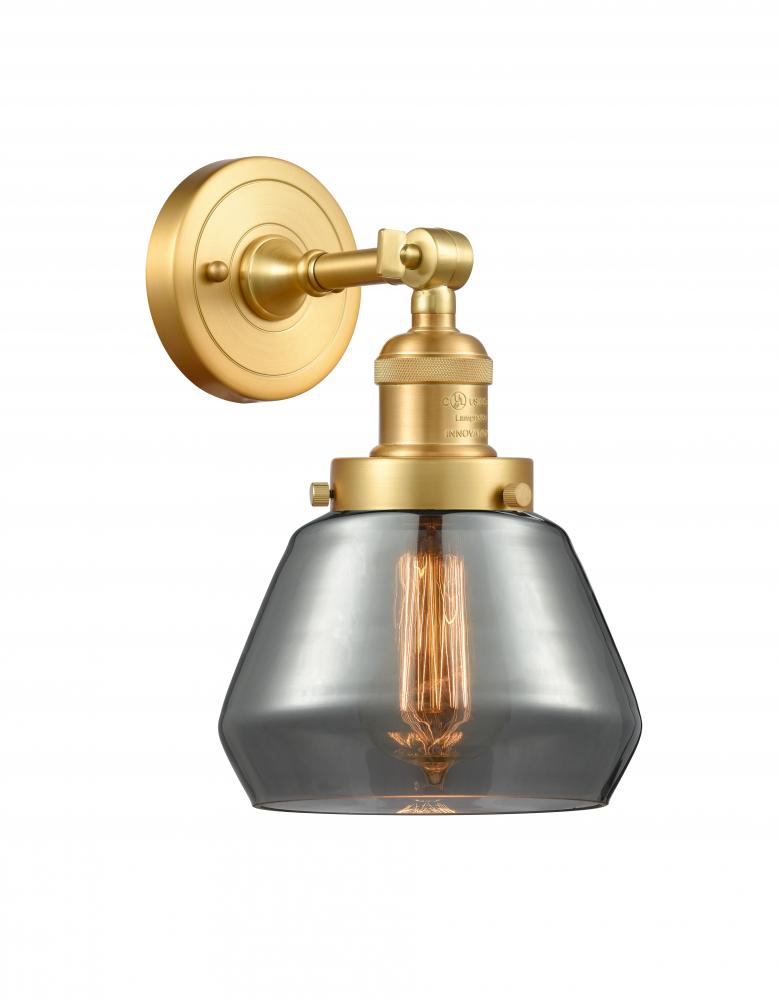 Fulton - 1 Light - 7 inch - Satin Gold - Adjustable Sconce