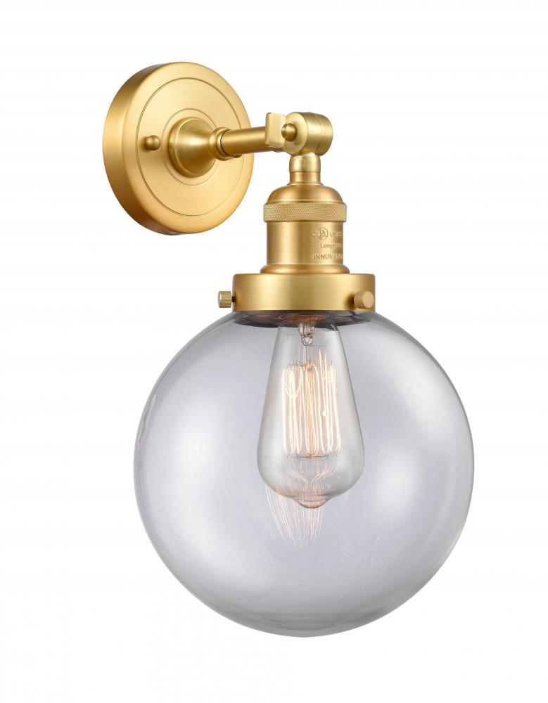 Beacon - 1 Light - 8 inch - Satin Gold - Adjustable Sconce
