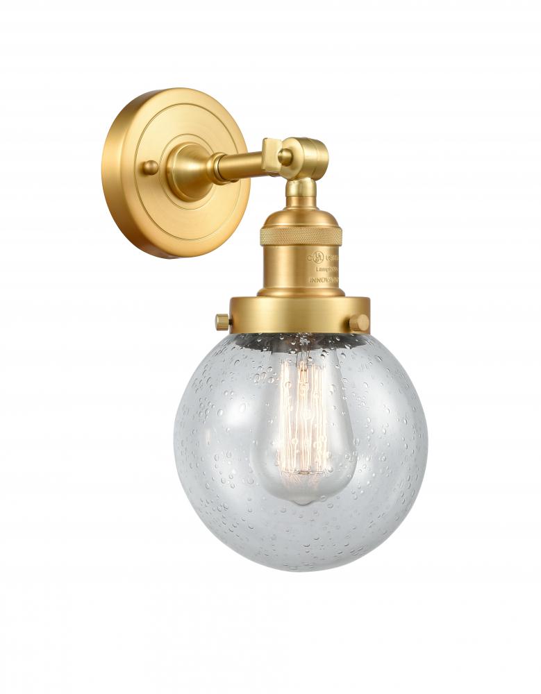 Beacon - 1 Light - 6 inch - Satin Gold - Adjustable Sconce