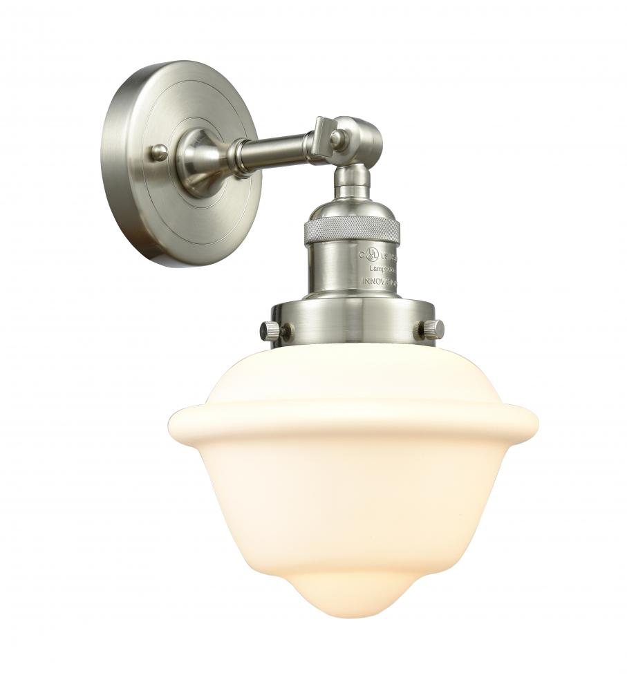 Oxford - 1 Light - 8 inch - Brushed Satin Nickel - Adjustable Sconce