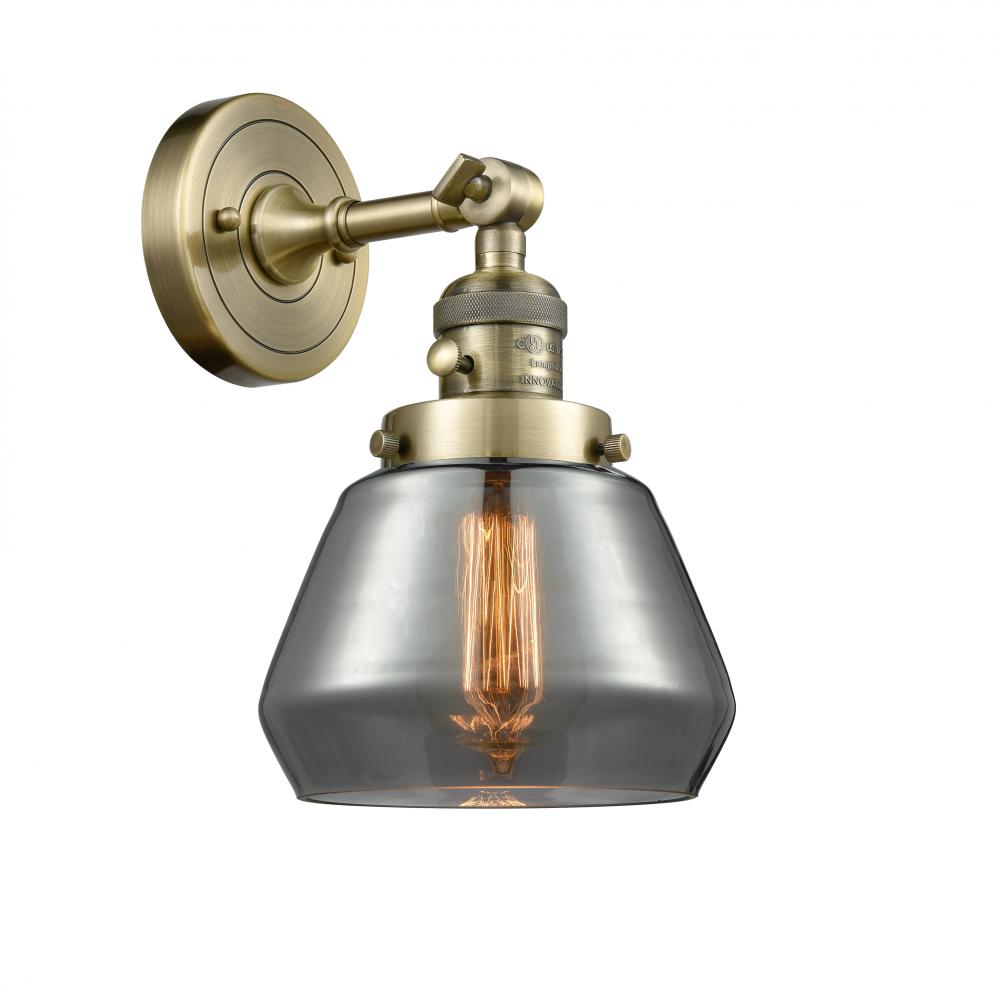 Fulton - 1 Light - 7 inch - Antique Brass - Adjustable Sconce