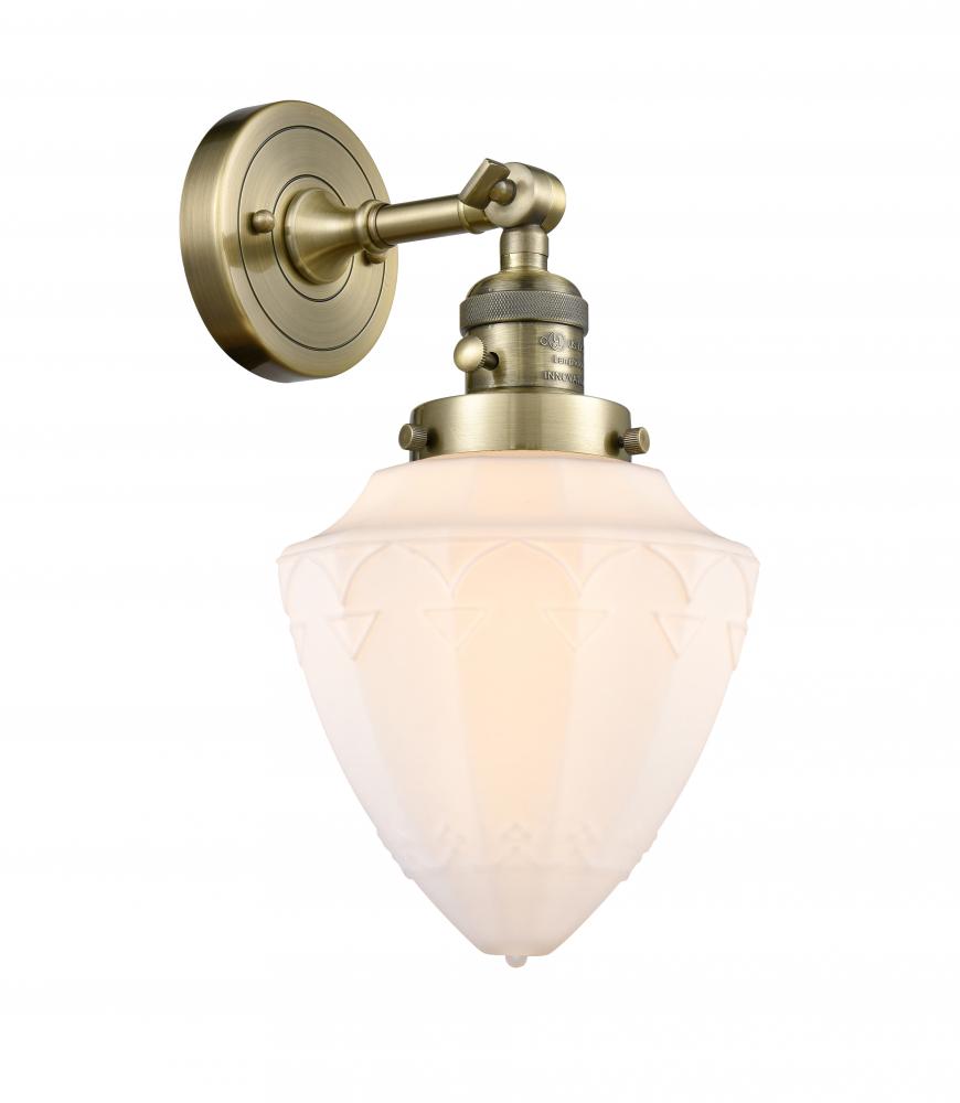 Bullet - 1 Light - 7 inch - Antique Brass - Adjustable Sconce
