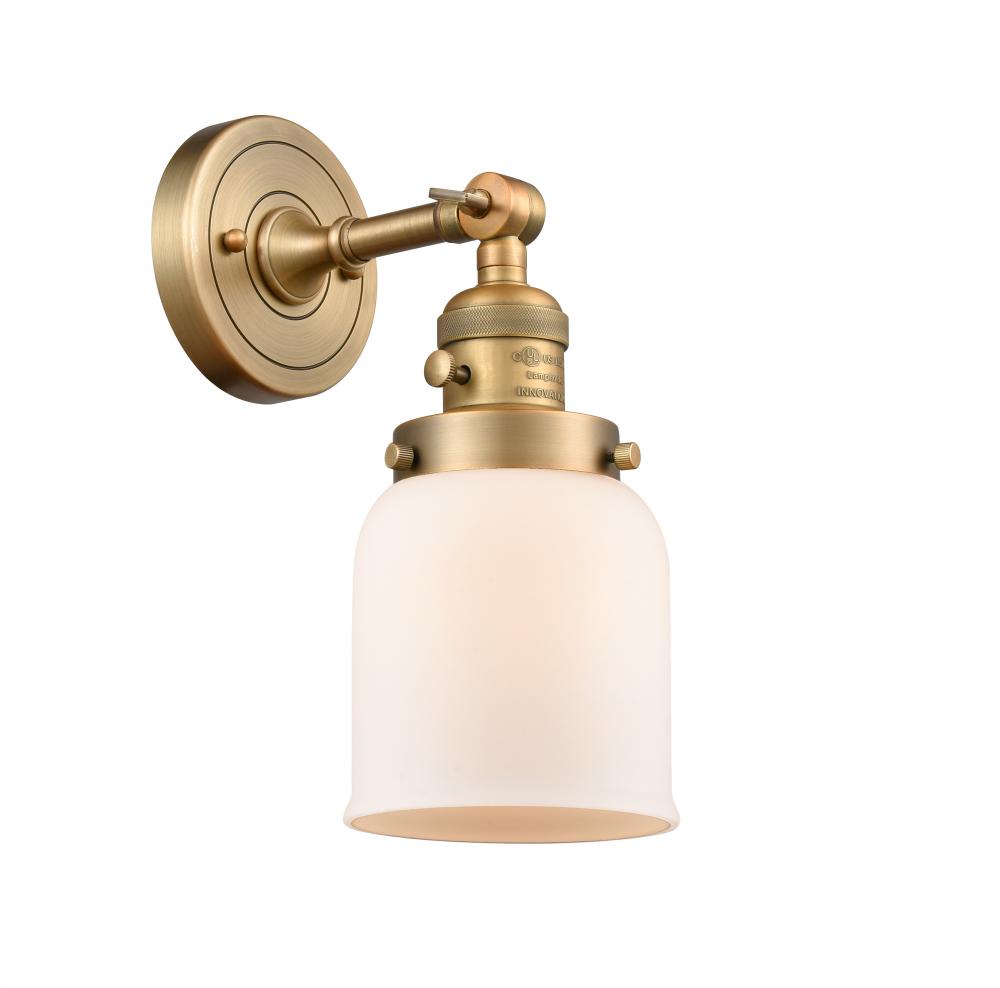 Bell - 1 Light - 5 inch - Brushed Brass - Adjustable Sconce
