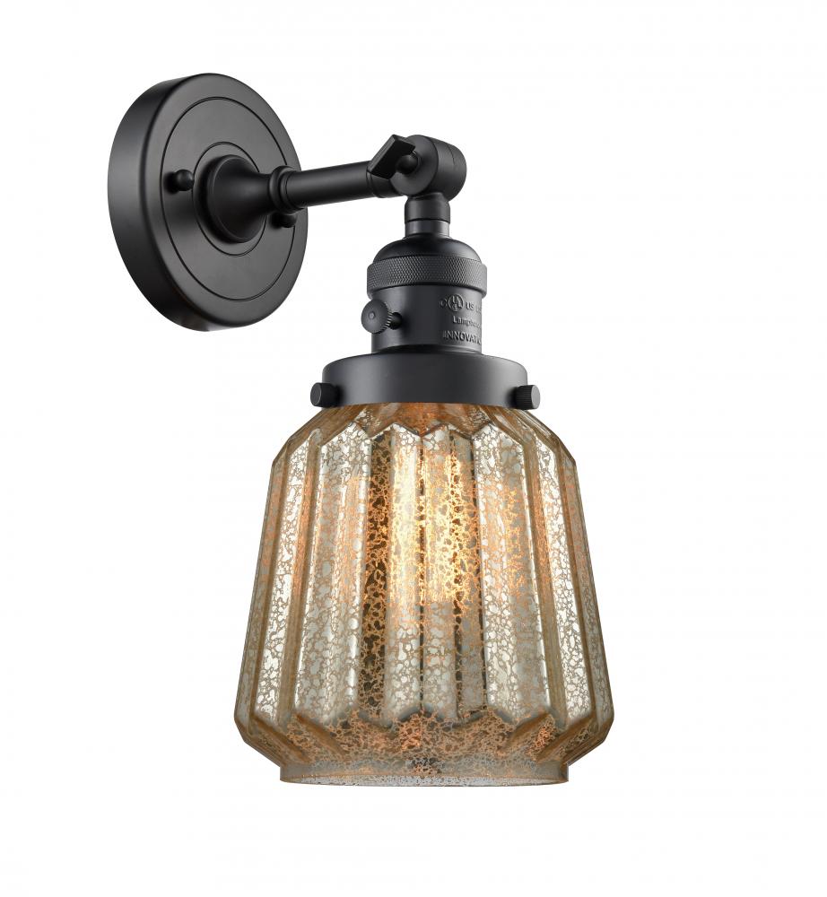 Chatham - 1 Light - 7 inch - Matte Black - Adjustable Sconce