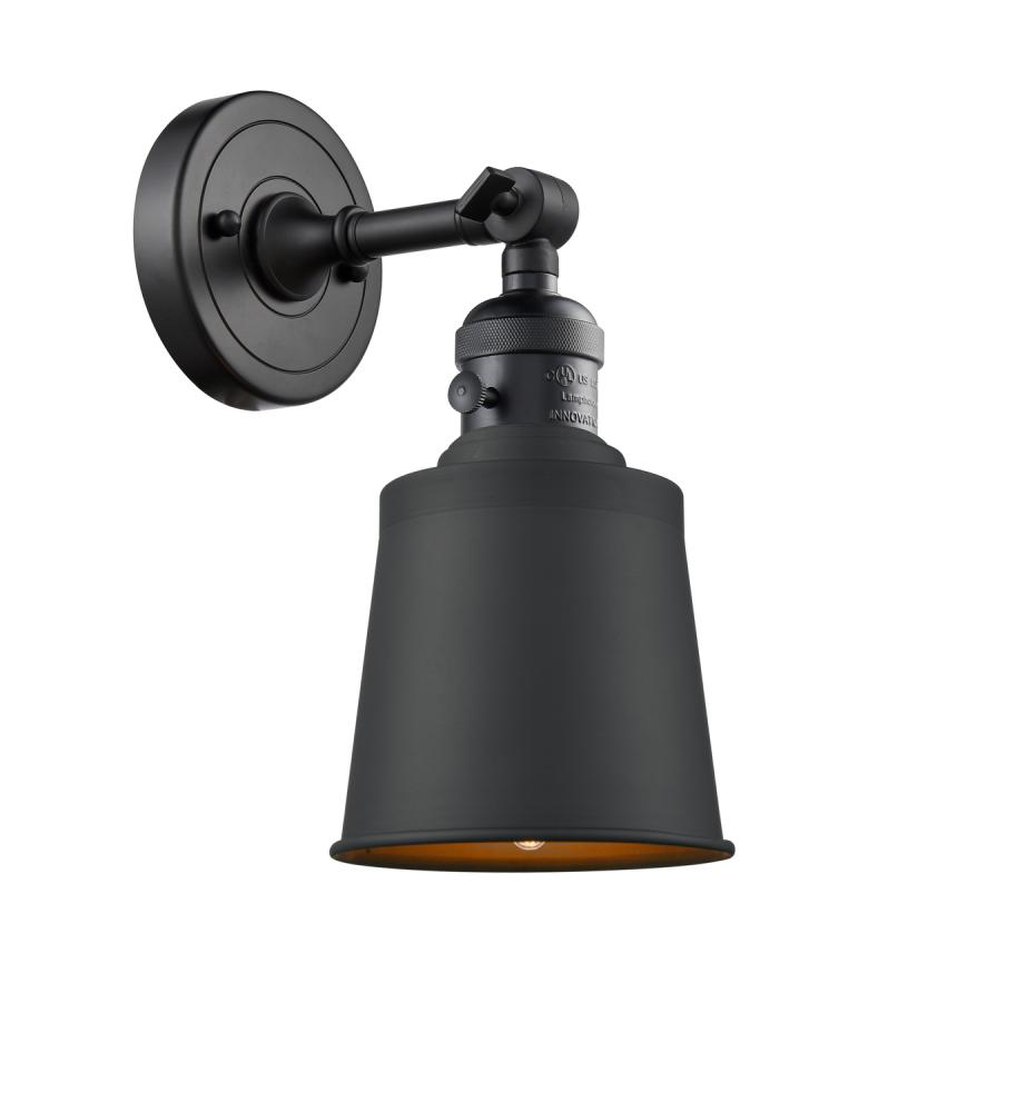Addison - 1 Light - 5 inch - Matte Black - Adjustable Sconce