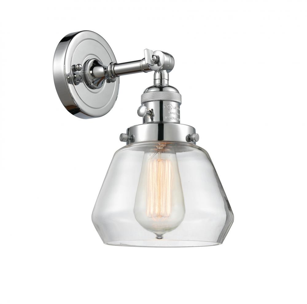 Fulton - 1 Light - 7 inch - Polished Chrome - Adjustable Sconce