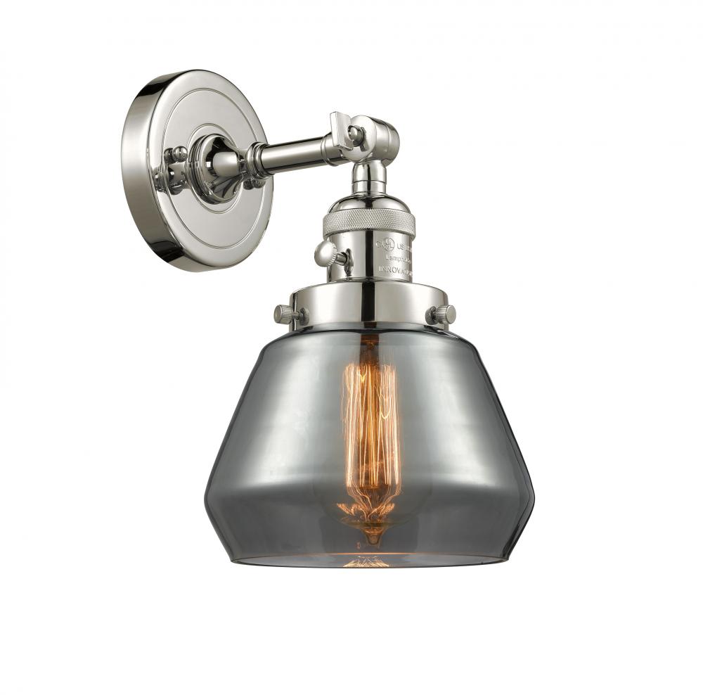 Fulton - 1 Light - 7 inch - Polished Nickel - Adjustable Sconce