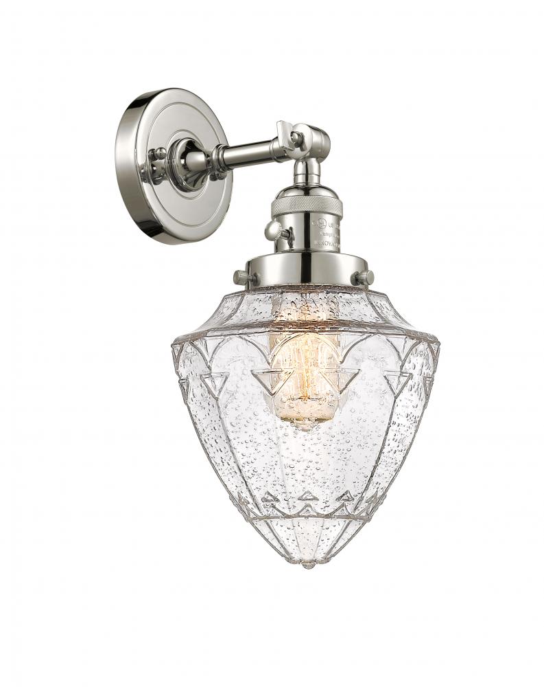 Bullet - 1 Light - 7 inch - Polished Nickel - Adjustable Sconce