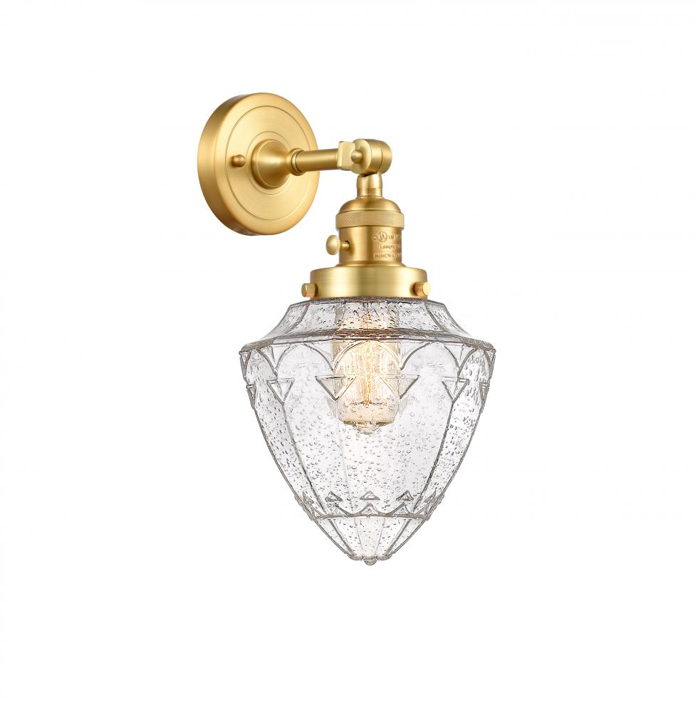 Bullet - 1 Light - 7 inch - Satin Gold - Adjustable Sconce