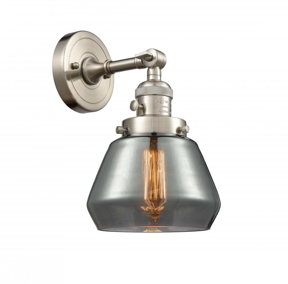 Fulton - 1 Light - 7 inch - Brushed Satin Nickel - Adjustable Sconce