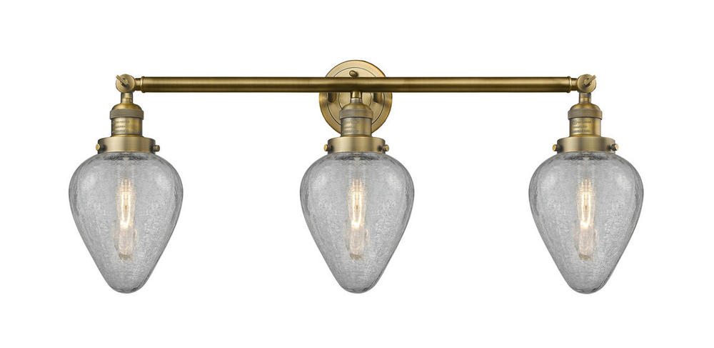 Geneseo - 3 Light - 32 inch - Brushed Brass - Bath Vanity Light