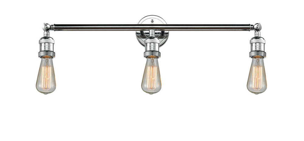 Bare Bulb 3 Light Bath Vanity Light