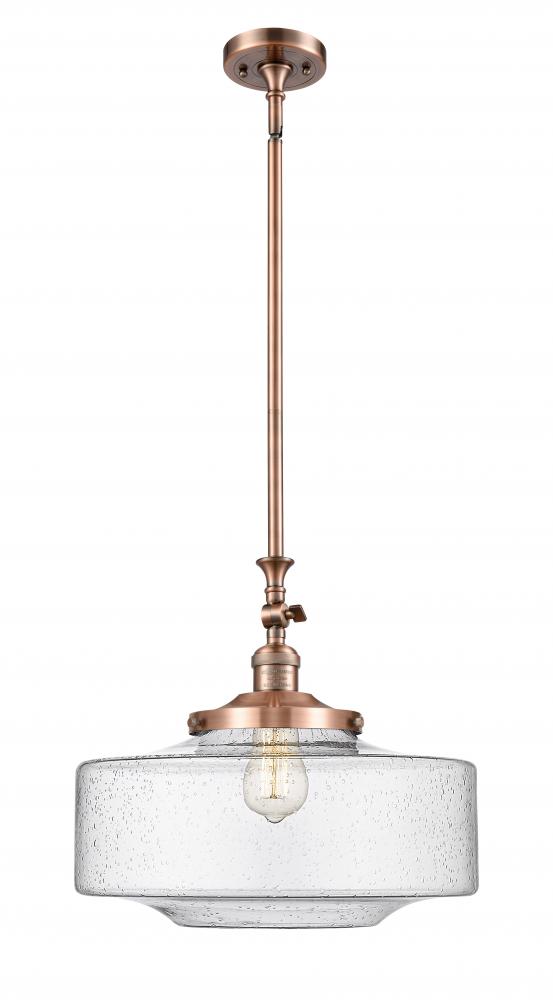 Bridgeton - 1 Light - 16 inch - Antique Copper - Stem Hung - Adjustable Mini Pendant