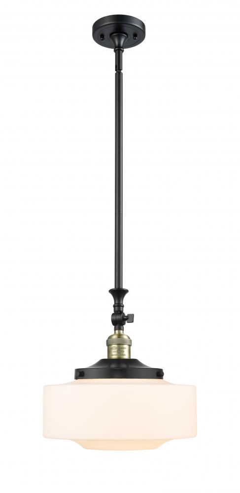 Bridgeton - 1 Light - 12 inch - Black Antique Brass - Stem Hung - Adjustable Mini Pendant
