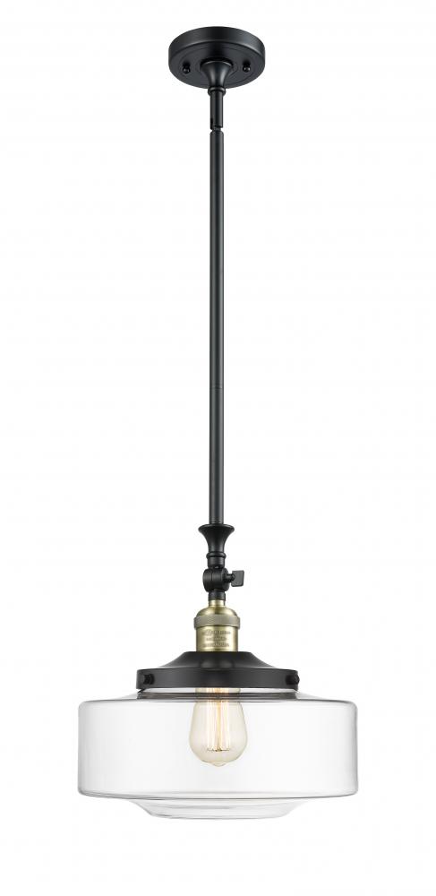 Bridgeton - 1 Light - 12 inch - Black Antique Brass - Stem Hung - Adjustable Mini Pendant