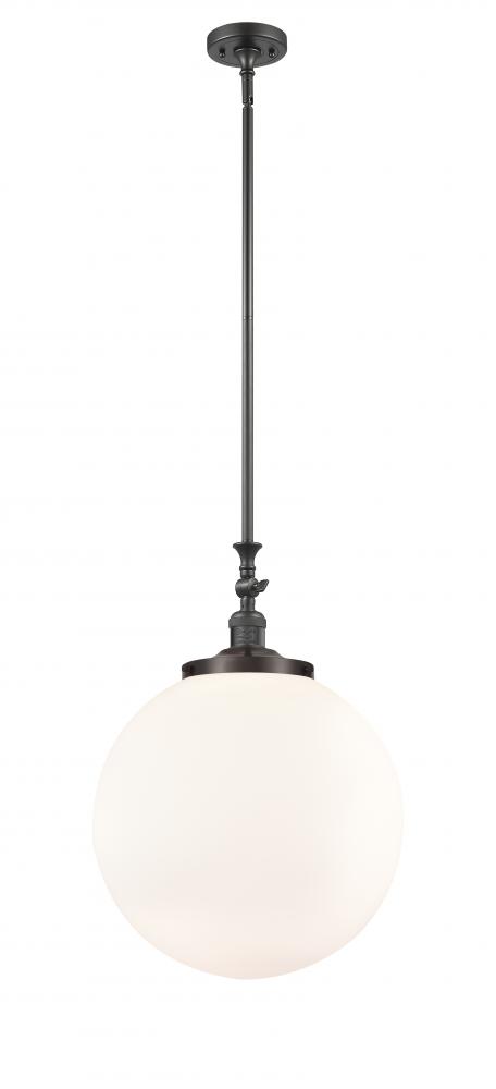 Beacon - 1 Light - 16 inch - Oil Rubbed Bronze - Stem Hung - Adjustable Mini Pendant