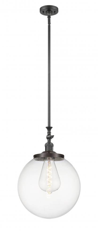 Beacon - 1 Light - 12 inch - Oil Rubbed Bronze - Stem Hung - Adjustable Mini Pendant