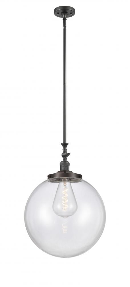 Beacon - 1 Light - 16 inch - Oil Rubbed Bronze - Stem Hung - Adjustable Mini Pendant