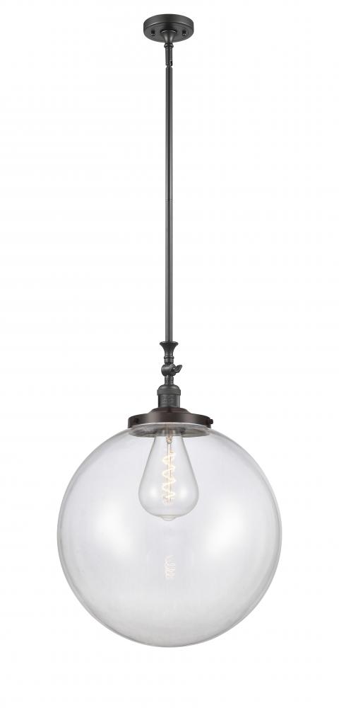Beacon - 1 Light - 18 inch - Oil Rubbed Bronze - Stem Hung - Adjustable Mini Pendant