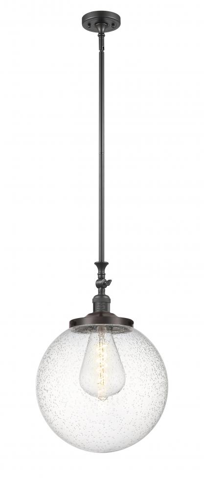 Beacon - 1 Light - 12 inch - Oil Rubbed Bronze - Stem Hung - Adjustable Mini Pendant