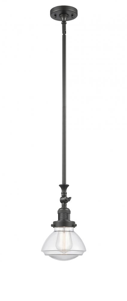 Olean - 1 Light - 7 inch - Oil Rubbed Bronze - Stem Hung - Adjustable Mini Pendant
