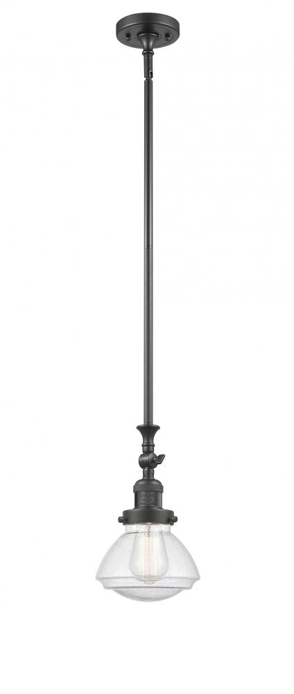 Olean - 1 Light - 7 inch - Oil Rubbed Bronze - Stem Hung - Adjustable Mini Pendant