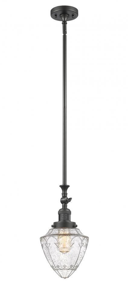 Bullet - 1 Light - 7 inch - Oil Rubbed Bronze - Stem Hung - Adjustable Mini Pendant