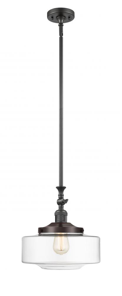 Bridgeton - 1 Light - 12 inch - Oil Rubbed Bronze - Stem Hung - Adjustable Mini Pendant