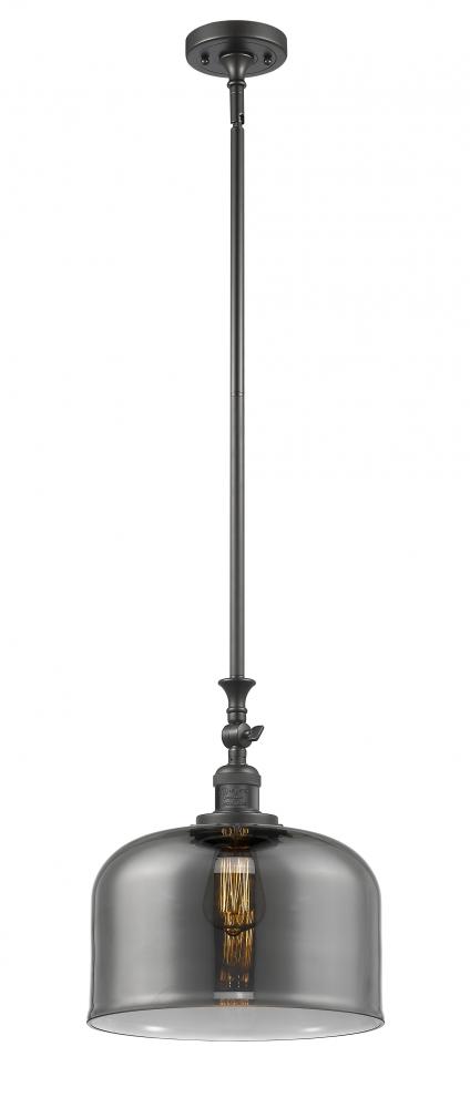 Bell - 1 Light - 12 inch - Oil Rubbed Bronze - Stem Hung - Adjustable Mini Pendant